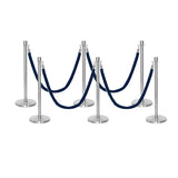 Ensemble Premium de Barrière à Corde et Poteau Flexibarrier - y compris les cordes torsadées