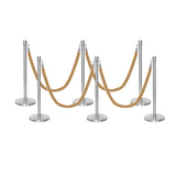 Ensemble Premium de Barrière à Corde et Poteau Flexibarrier - y compris les cordes torsadées