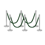 Ensemble Premium de Barrière à Corde et Poteau Flexibarrier - y compris les cordes torsadées