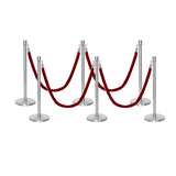 Ensemble Premium de Barrière à Corde et Poteau Flexibarrier - y compris les cordes torsadées