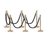 Ensemble Premium de Barrière à Corde et Poteau Flexibarrier - y compris les cordes torsadées