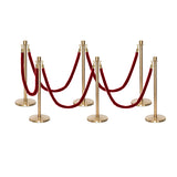 Ensemble Premium de Barrière à Corde et Poteau Flexibarrier - y compris les cordes torsadées