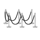 Ensemble Premium de Barrière à Corde et Poteau Flexibarrier - y compris les cordes torsadées