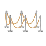 Ensemble Premium de Barrière à Corde et Poteau Flexibarrier - y compris les cordes torsadées