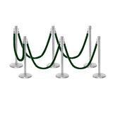 Ensemble Premium de Barrière à Corde et Poteau Flexibarrier - y compris les cordes torsadées