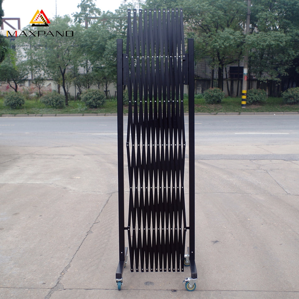 FlexiBarrier - Barrière extensible - sur roues, 4m (l) x 1,7m (h)