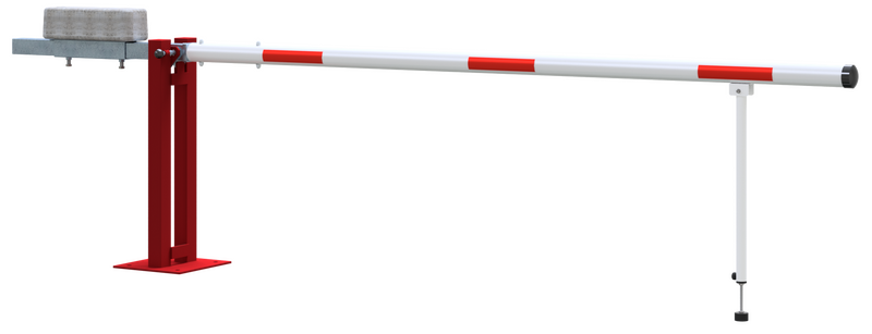 Barrière à bras avec contrepoids et poteau pivotant – Galvanisé à chaud