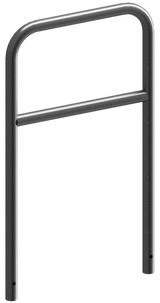 Anneaux en tube d'acier avec barre transversale (Ø48mm)