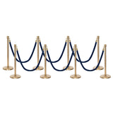 Ensemble Premium de Barrière à Corde et Poteau Flexibarrier - y compris les cordes torsadées