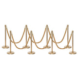 Ensemble Premium de Barrière à Corde et Poteau Flexibarrier - y compris les cordes torsadées