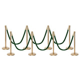 Ensemble Premium de Barrière à Corde et Poteau Flexibarrier - y compris les cordes torsadées