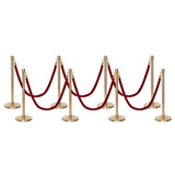 Ensemble Premium de Barrière à Corde et Poteau Flexibarrier - y compris les cordes torsadées