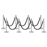 Ensemble Premium de Barrière à Corde et Poteau Flexibarrier - y compris les cordes torsadées