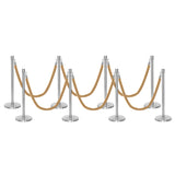 Ensemble Premium de Barrière à Corde et Poteau Flexibarrier - y compris les cordes torsadées