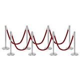 Ensemble Premium de Barrière à Corde et Poteau Flexibarrier - y compris les cordes torsadées