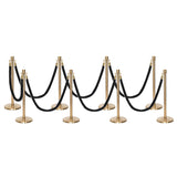Ensemble Premium de Barrière à Corde et Poteau Flexibarrier - y compris les cordes torsadées