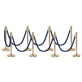 Ensemble Premium de Barrière à Corde et Poteau Flexibarrier - y compris les cordes torsadées