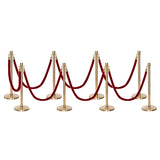 Ensemble Premium de Barrière à Corde et Poteau Flexibarrier - y compris les cordes torsadées