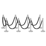 Ensemble Premium de Barrière à Corde et Poteau Flexibarrier - y compris les cordes torsadées