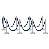 Ensemble Premium de Barrière à Corde et Poteau Flexibarrier - y compris les cordes torsadées