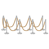 Ensemble Premium de Barrière à Corde et Poteau Flexibarrier - y compris les cordes torsadées