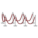 Ensemble Premium de Barrière à Corde et Poteau Flexibarrier - y compris les cordes torsadées