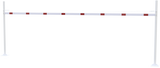 Barrière de restriction de hauteur avec 2 poteaux carrés (largeur 3-9m)