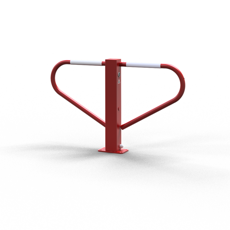 Barrière de Parking Pliable avec Serrure Triangulaire