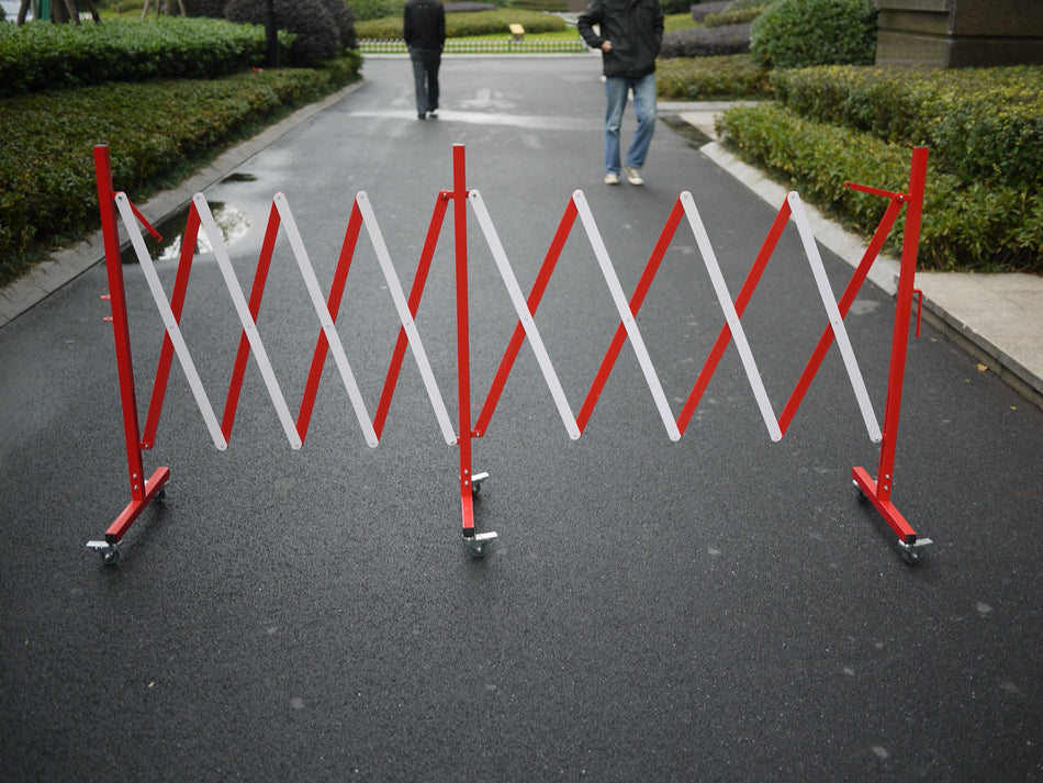 FlexiBarrier - Barrière extensible - sur roues (4,9 m)