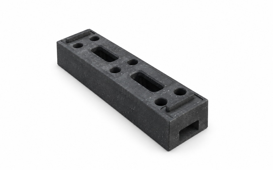 Pied en PVC pour panneaux de Clôture de chantier – 18.5 kg