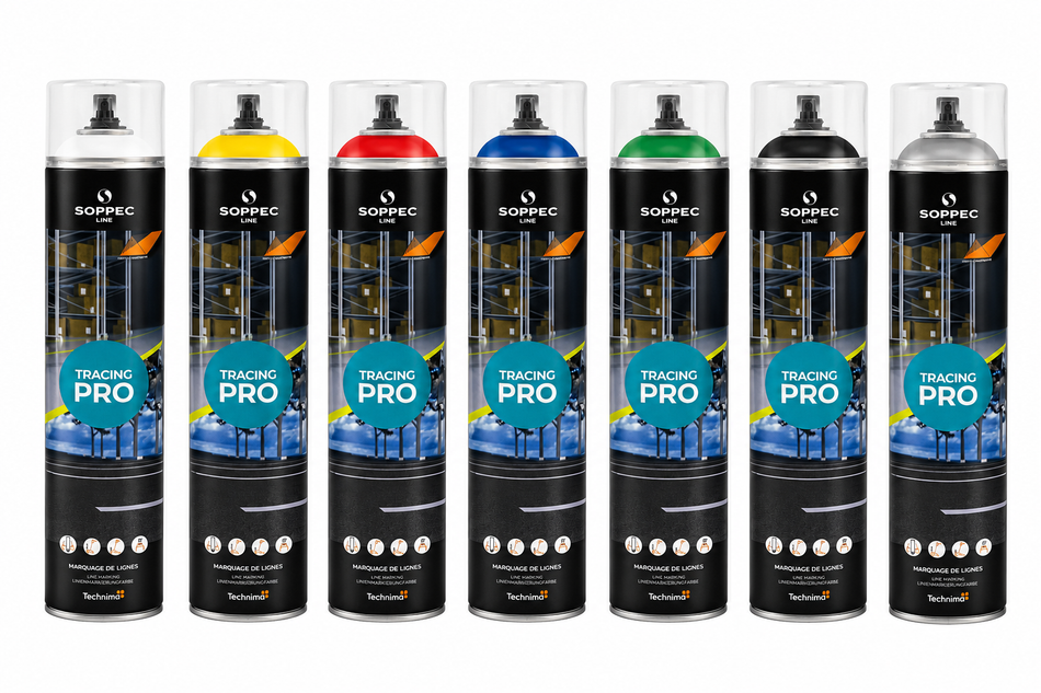SOPPEC Tracing® Pro Peinture de marquage de ligne 750 ml