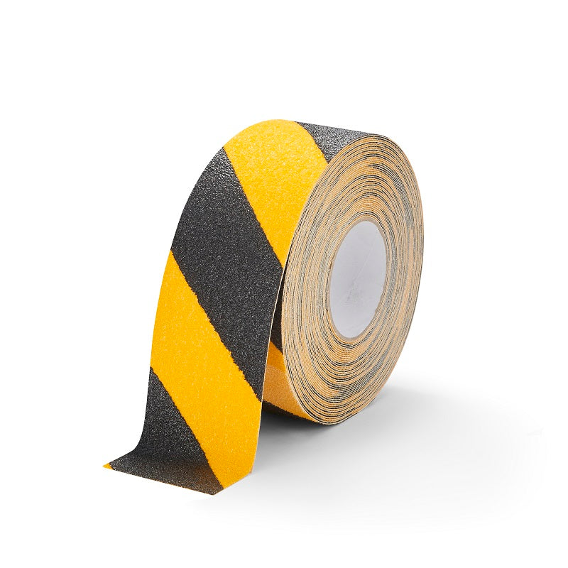 H3402D Black Yellow Hazard Coarse Safety Grip 75mm