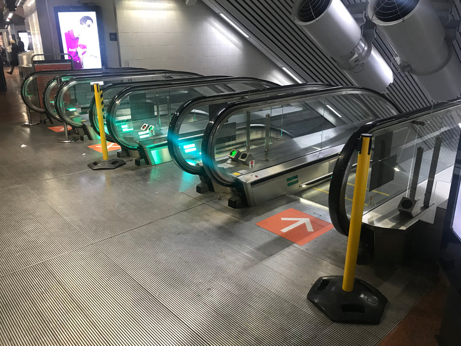 Poteau à sangle FlexiBarrier -Extérieur 250- (sangle de 3,4 m)