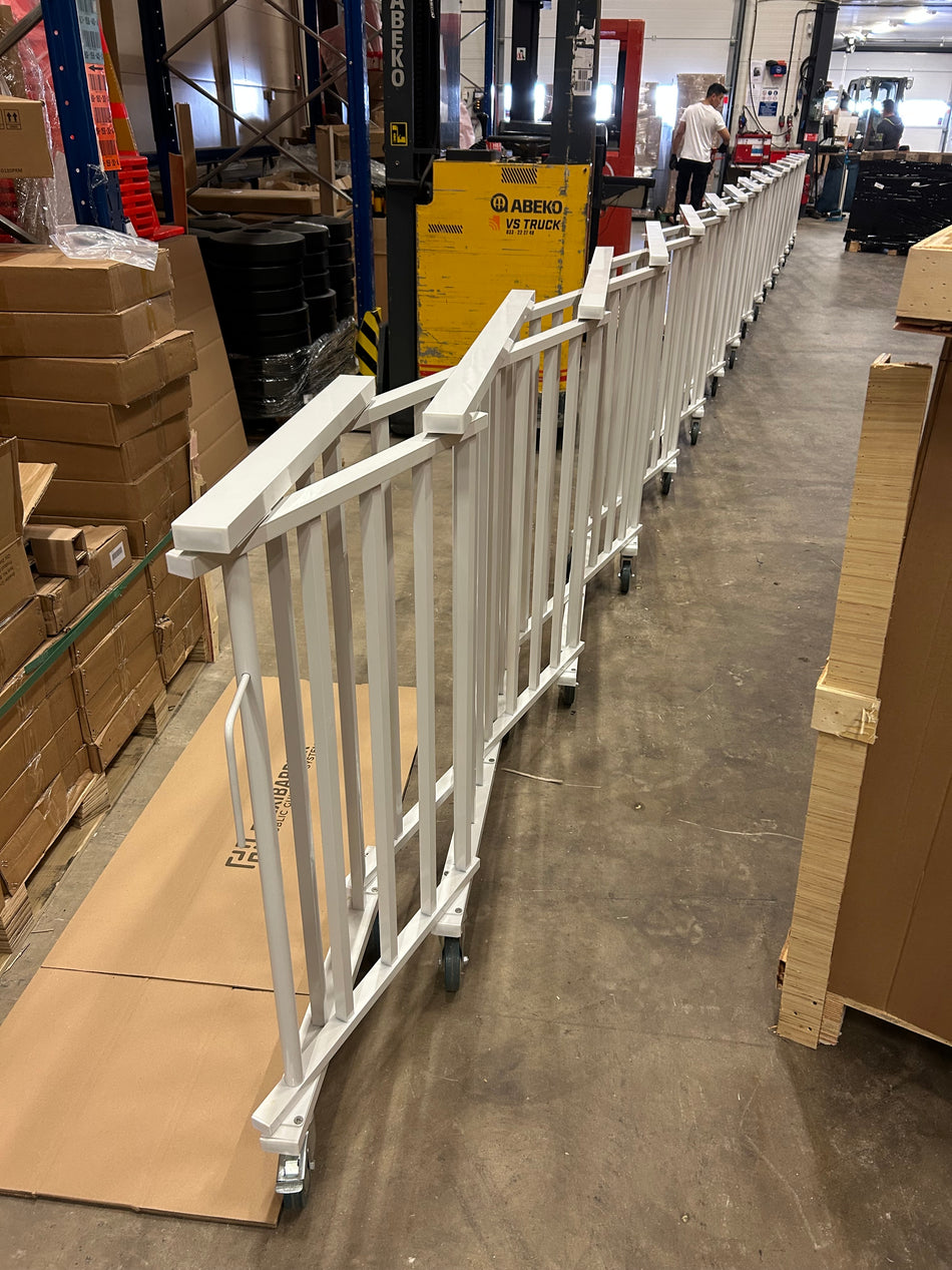 Barrière de sécurité extensible – Portail accordéon mobile – 10.6 m