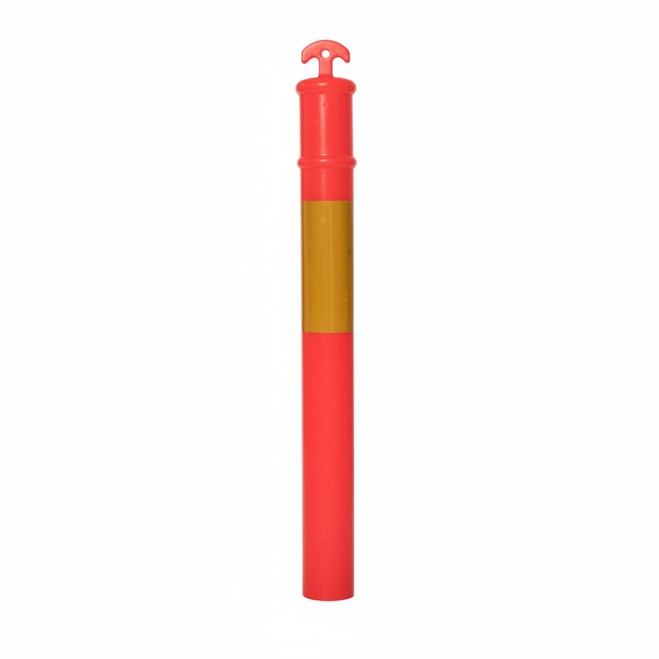 Flexibarrier Poteau de Borne de protection T-Top de remplacement uniquement – Borne de protection de signalisation orange réfléchissante (1150mm)