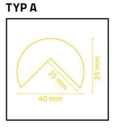 Protection de bord PROFIL TYPE A – Autocollant
