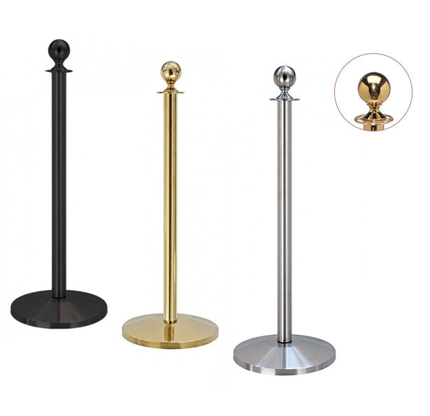 Flexibarrier Post & Rope Barrier -Basic Ball Top-