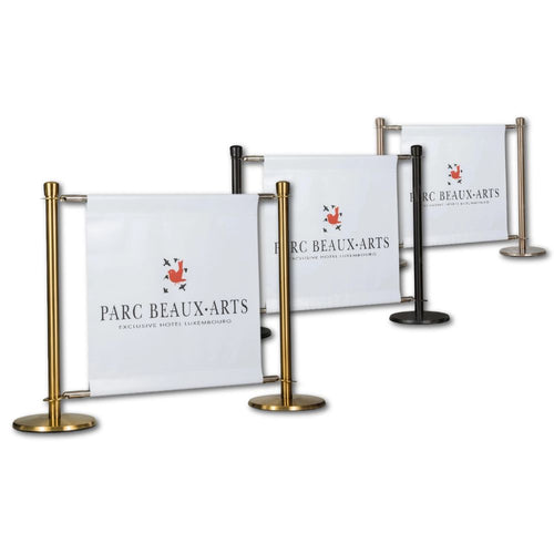 Flexibarrier Barrière de Café – Premium – Bannière Personnalisée de 1,5 mètre