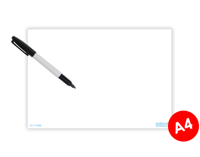 Tableau blanc A4 pour cadre d'affichage