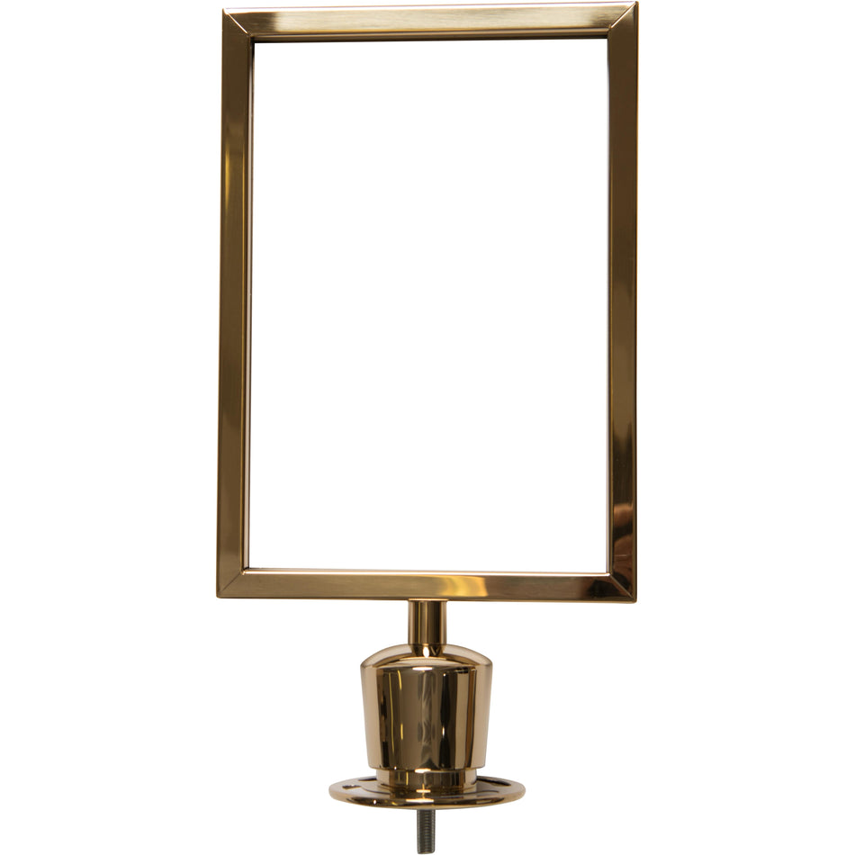 Porte-signe -Sommet Couronne- pour Poteaux & Câbles Flexibarrier