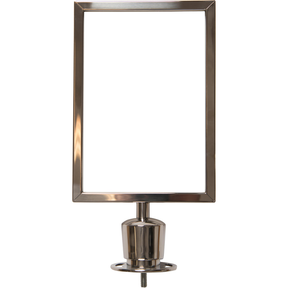 Porte-signe -Sommet Couronne- pour Poteaux & Câbles Flexibarrier