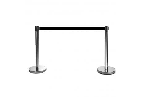 Ensemble de Barrière à Sangle Flexibarrier -Basique- Comprenant une Sangle Rétractable de 3m