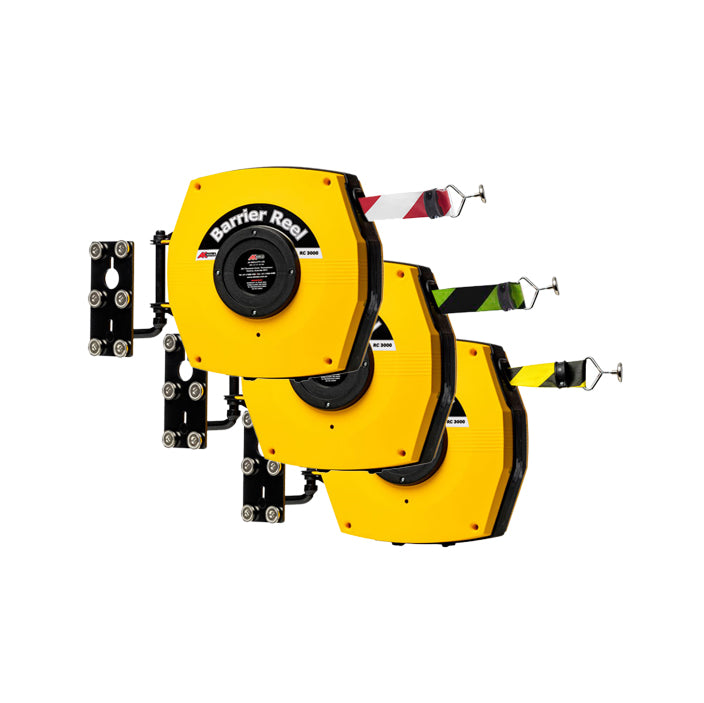 Enrouleur de Barrière de Sécurité Rétractable -Magnétique- Ceinture de barrière robuste avec aimants (15-25m)