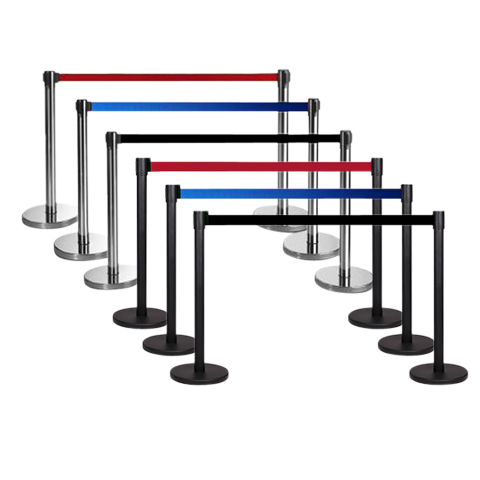 Ensemble de Barrière à Sangle Flexibarrier -Basique- Comprenant une Sangle Rétractable de 3m