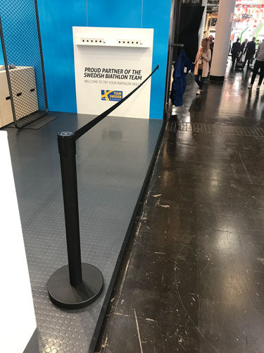 Ensemble de Barrière à Sangle Flexibarrier -Basique- Comprenant une Sangle Rétractable de 3m