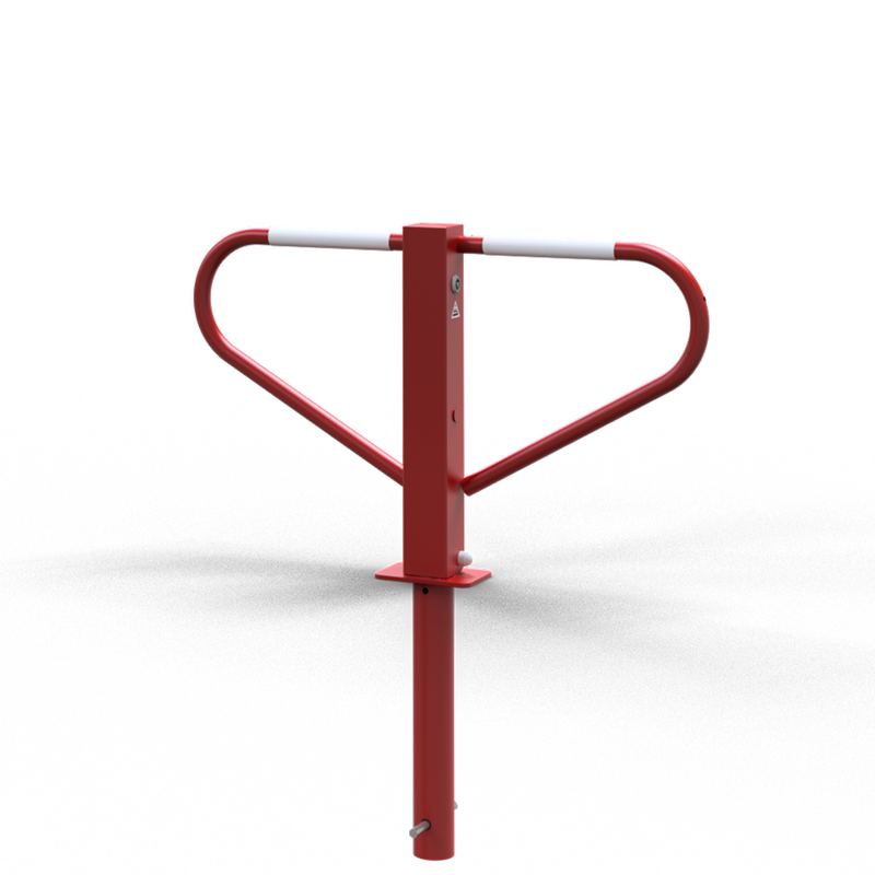 Barrière de Parking Pliable avec Serrure Triangulaire