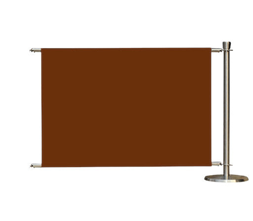 Kit d'extension pour barrière de café Flexibarrier – Argent Premium – 1000 mm | Bannière de couleur unie