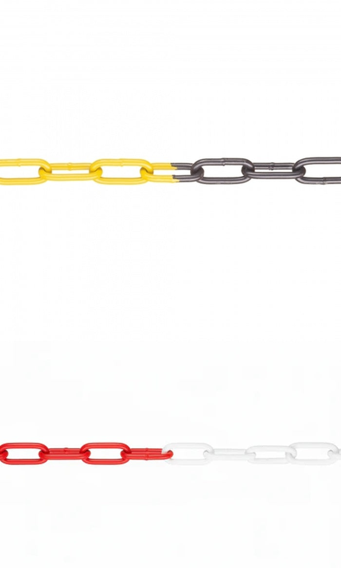 Chaîne de barrière en acier, galvanisée (15m, diverses couleurs)