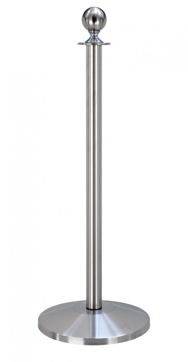 Ensemble de barrières -Expo- 18 poteaux (argent), cordes et chariot de transport