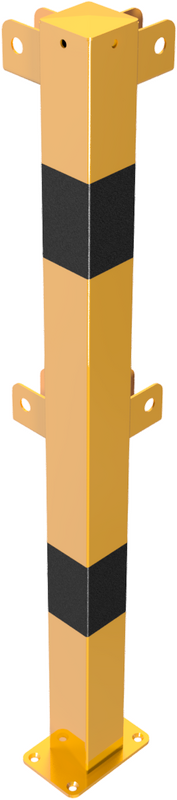 Poteaux de Garde-corps -Brooklyn- pour fixation au sol (Flexible, inclinable) 70x70mm